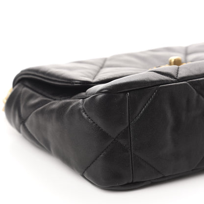 Chanel Lambskin Quilted Medium 19 Flap Black 6 of 11