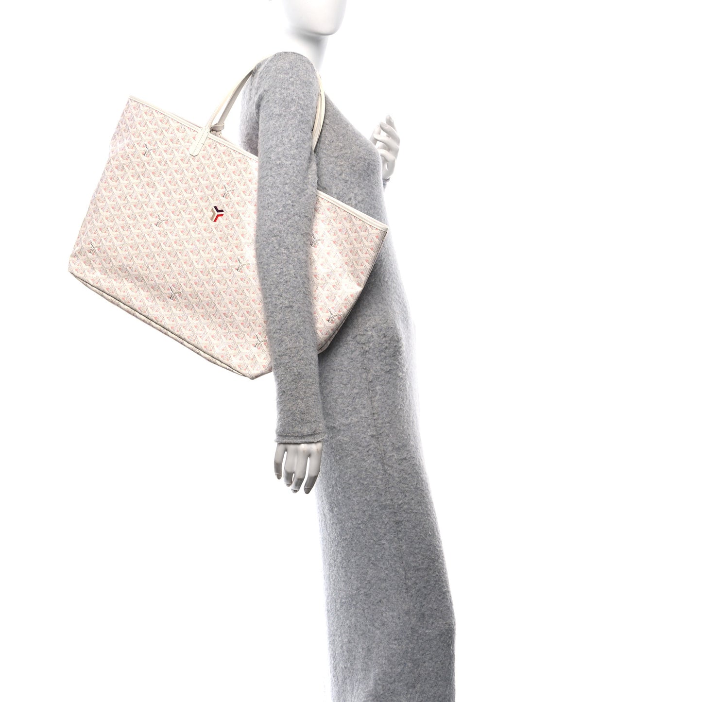 Goyardine Saint Louis Claire Voie GM White Pink