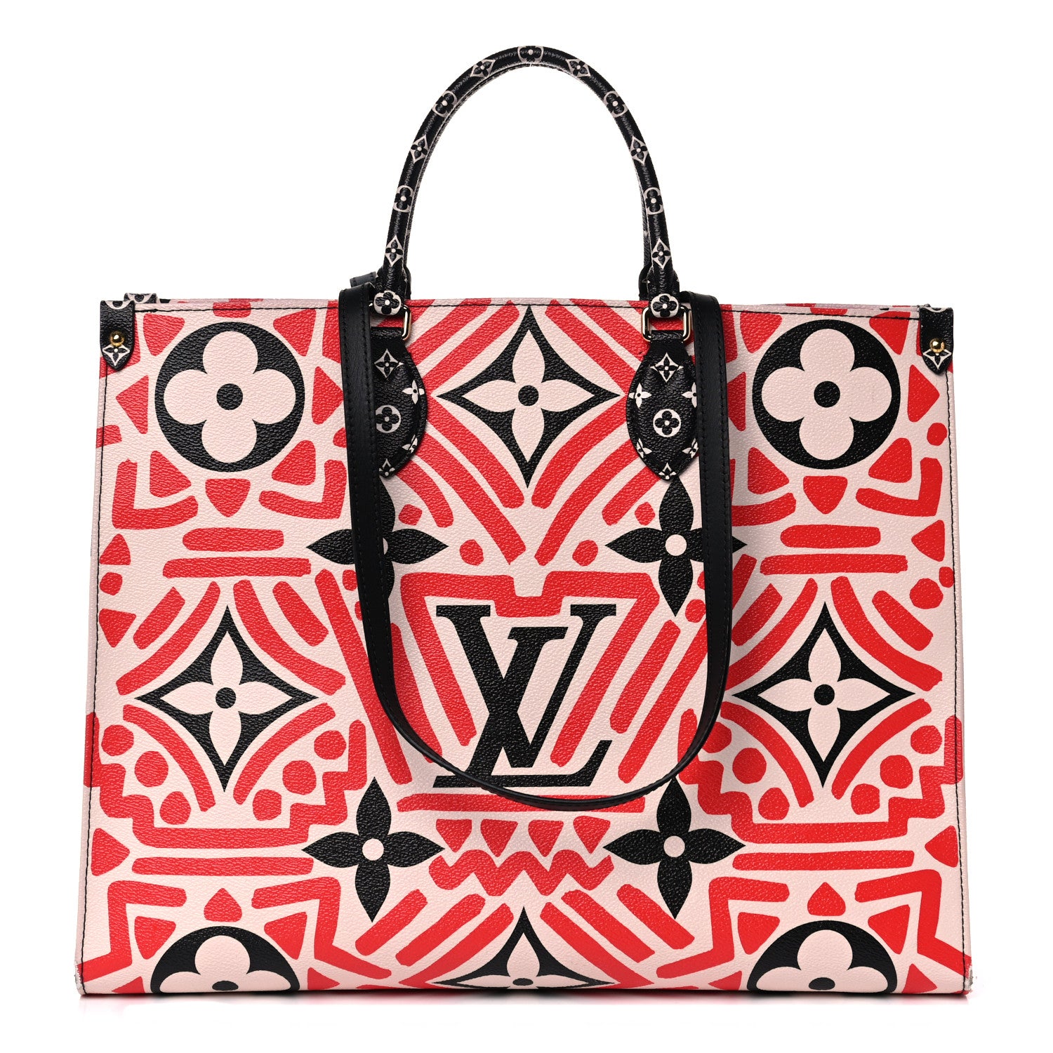 Louis Vuitton Monogram Giant Crafty Onthego GM Creme Rouge Black 1 of 14