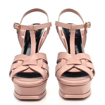 Saint Laurent Patent Tribute 105 Platform Sandals 39 Pale Pink 2 of 8