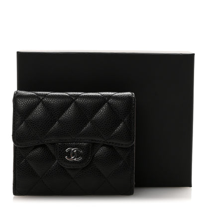 Chanel Caviar Quilted Compact Flap Wallet Black 9 of 9