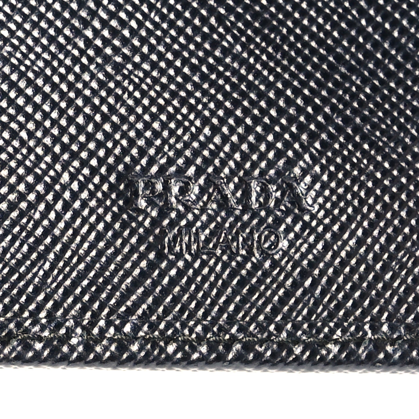 Saffiano Metal Compact Wallet Black