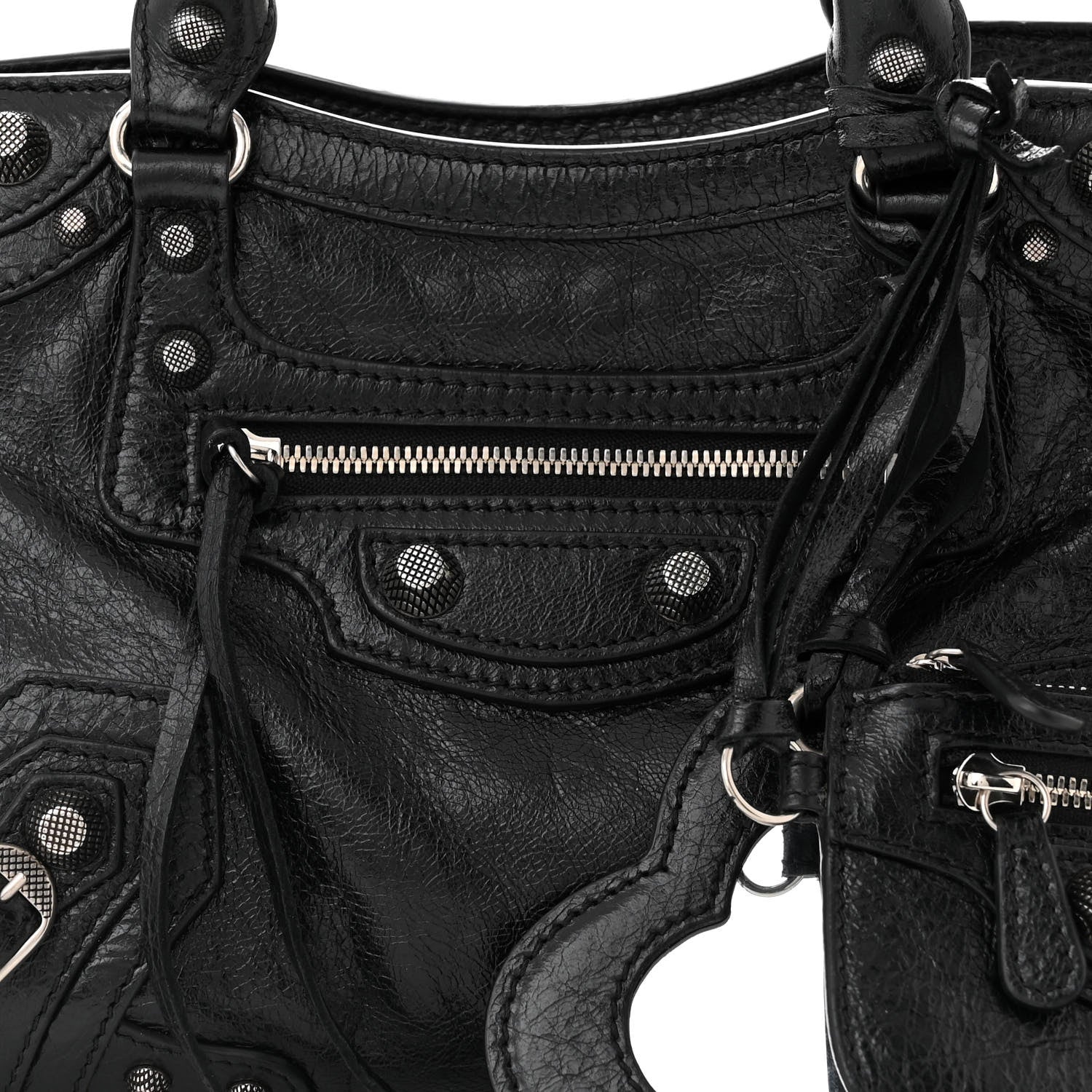 Balenciaga Agneau Arena Neo Cagole Handbag XS Black 8 of 11