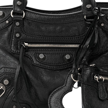 Balenciaga Agneau Arena Neo Cagole Handbag XS Black 8 of 11