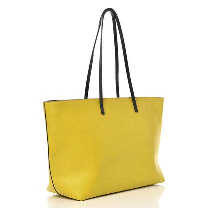 Fendi Vitello Elite Cuoio Monster Buggies Medium Roll Tote Cedro Black 3 of 9
