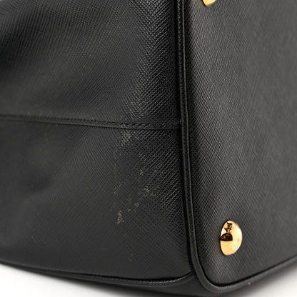 Prada Saffiano Lux Large Galleria Double Zip Tote Black 10 of 13