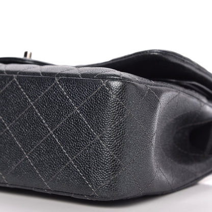 Chanel Pearly Caviar Quilted Jumbo Double Flap Black 7 of 11