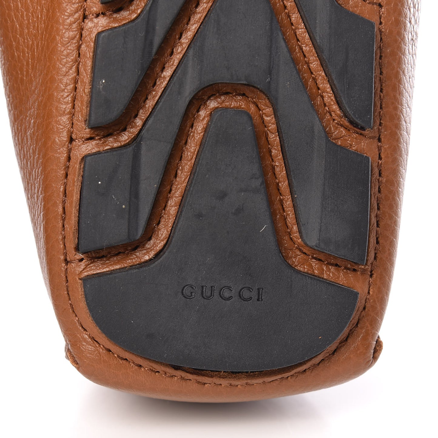 Calfskin Web Mens Driver Loafers 7 Brown