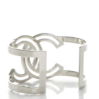 Chanel Crystal CC Cuff Silver 3 of 4