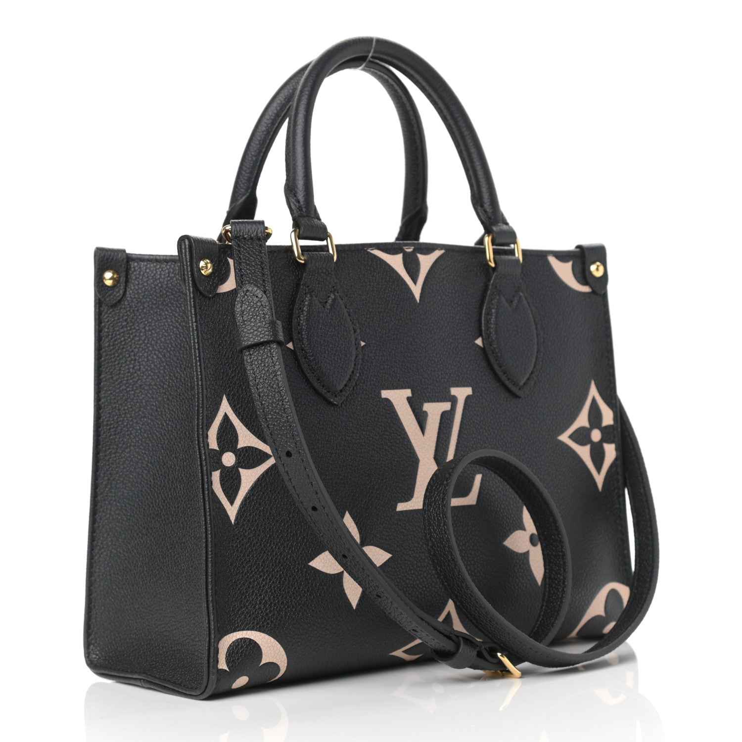 Louis Vuitton Empreinte Monogram Giant Onthego PM Black Beige 3 of 9