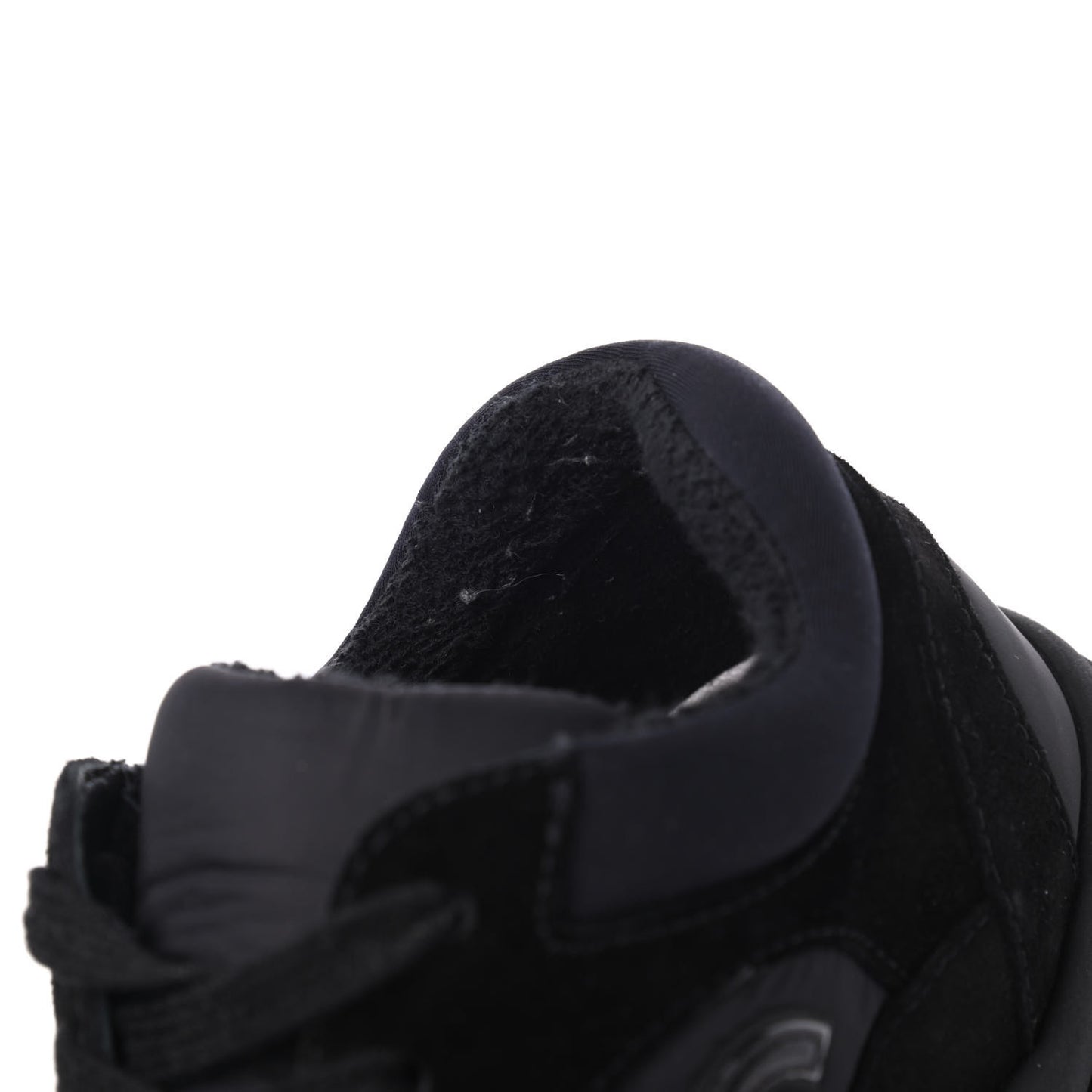 Nylon Calfskin Suede CC Sneakers 36.5 Black