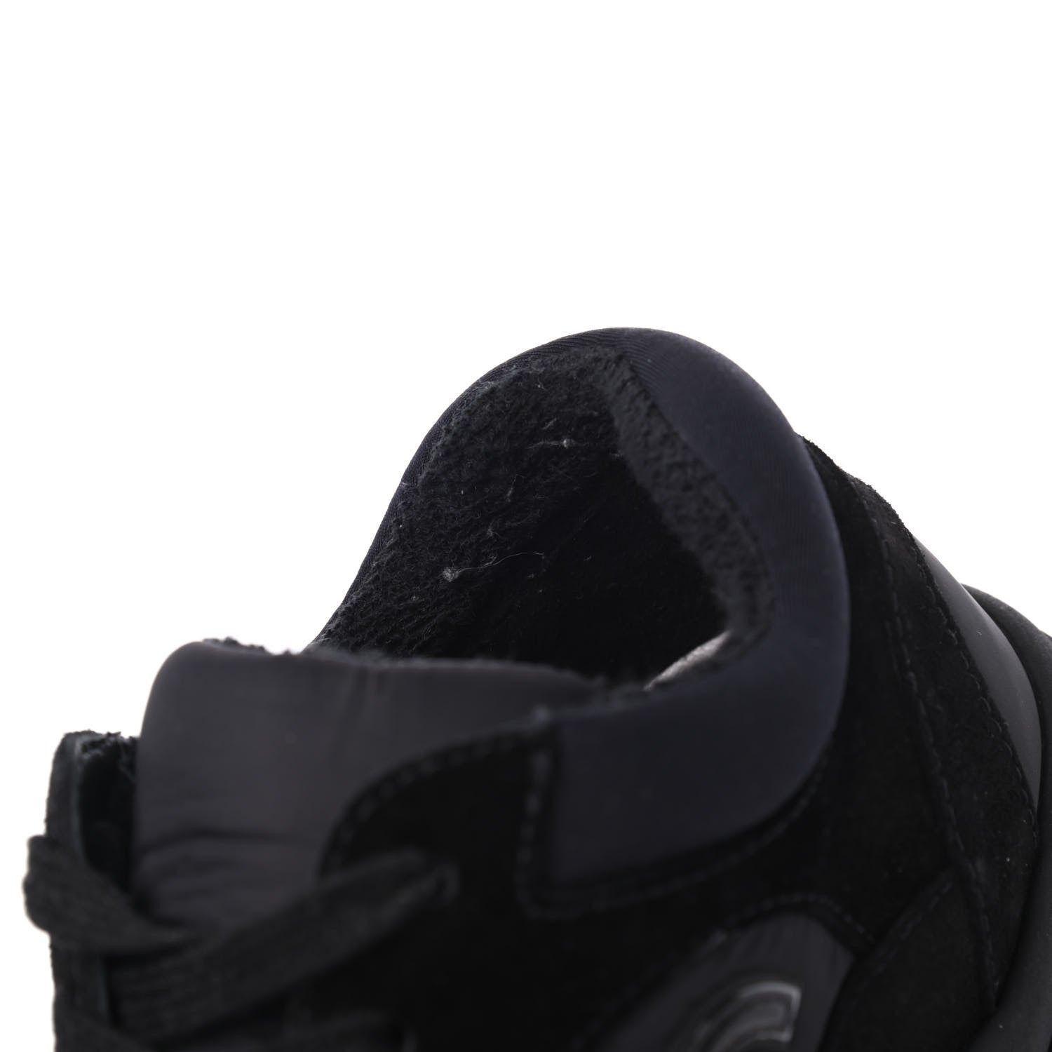 Chanel Nylon Calfskin Suede CC Sneakers 36.5 Black 9 of 18