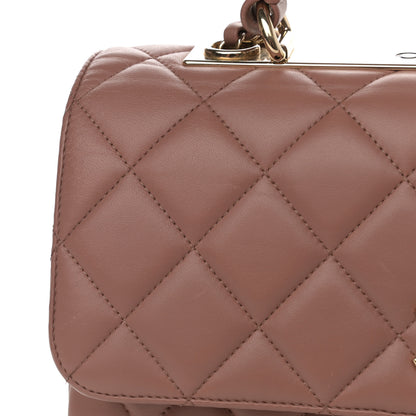 Chanel Lambskin Quilted Medium Trendy CC Flap Dual Handle Bag Nude 8 of 10