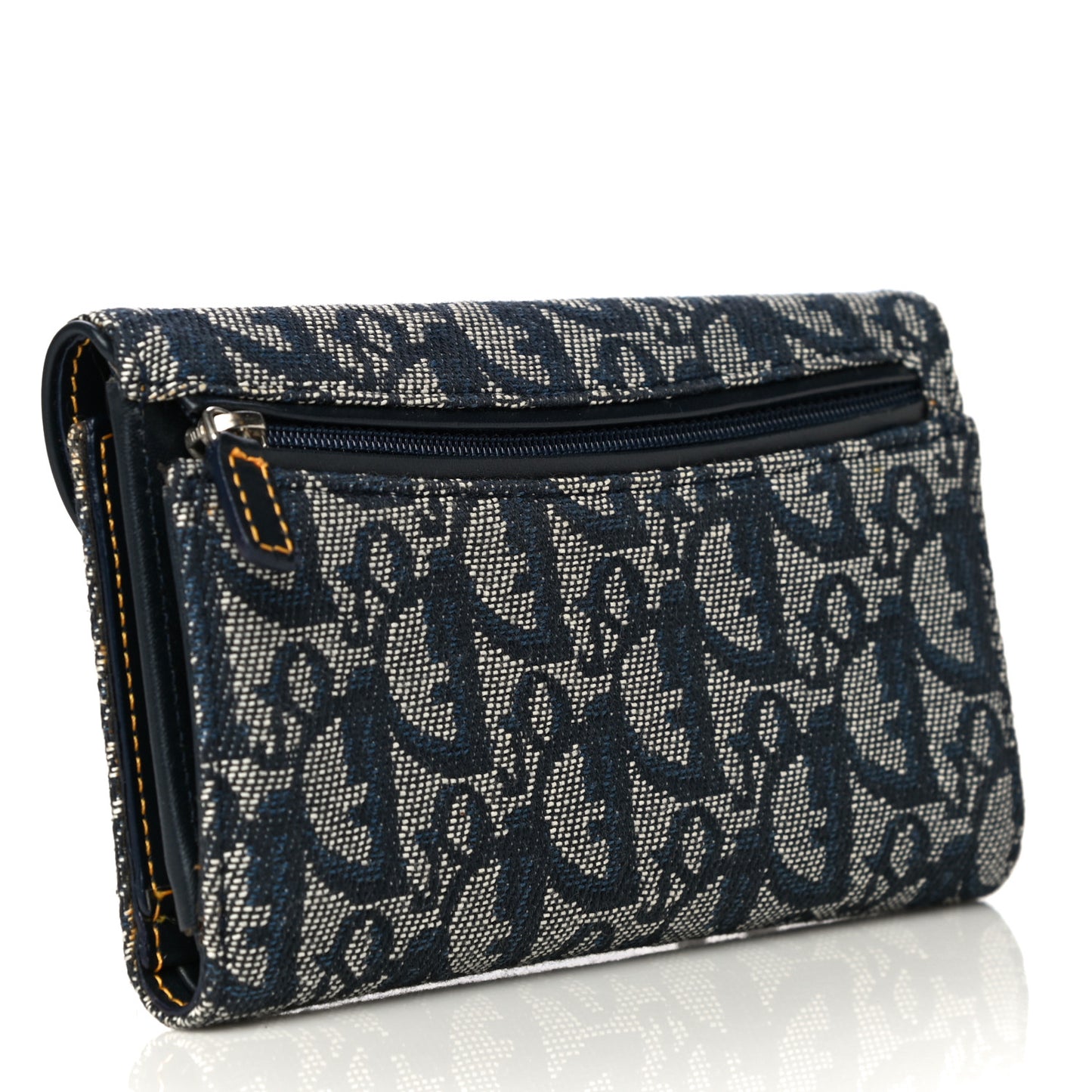 Monogram Saddle Wallet Navy