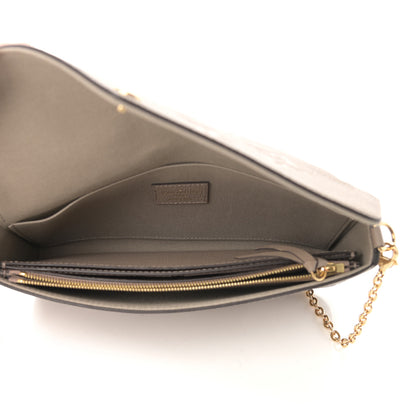 Louis Vuitton Empreinte Monogram Giant Felicie Pochette Tourterelle Creme 6 of 13