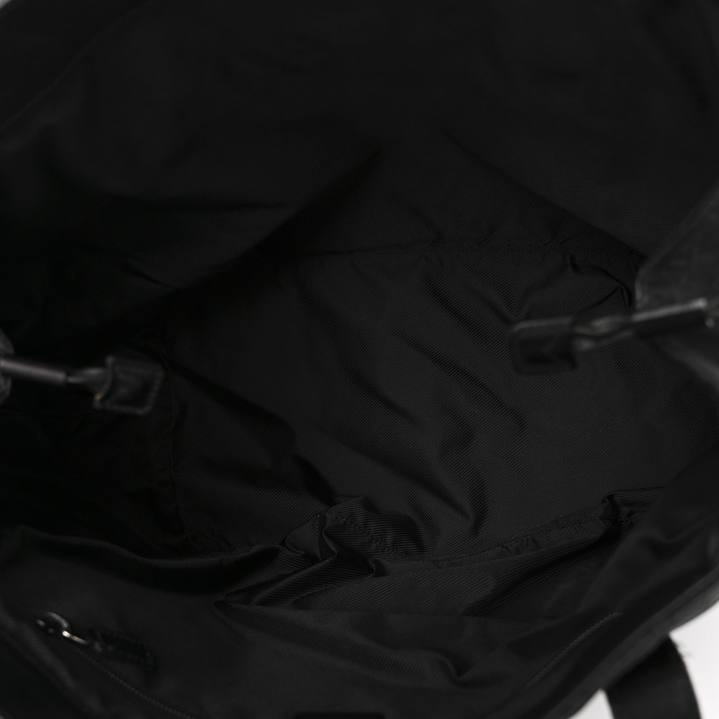 Monogram Drawstring Tote Black
