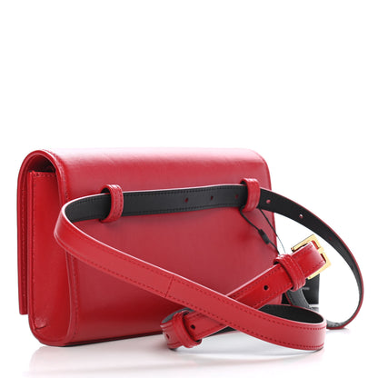 Saint Laurent Smooth Calfskin Monogram Kate Belt Bag Red 3 of 9