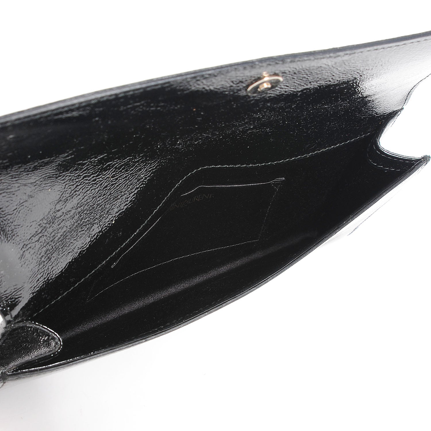 Saint Laurent Patent Small Belle De Jour Clutch Black 5 of 14