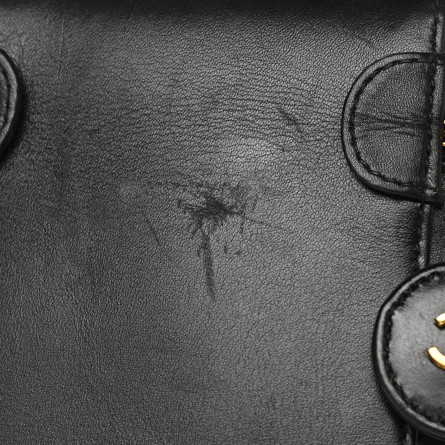 Lambskin Vanity Cosmetic Bag Black
