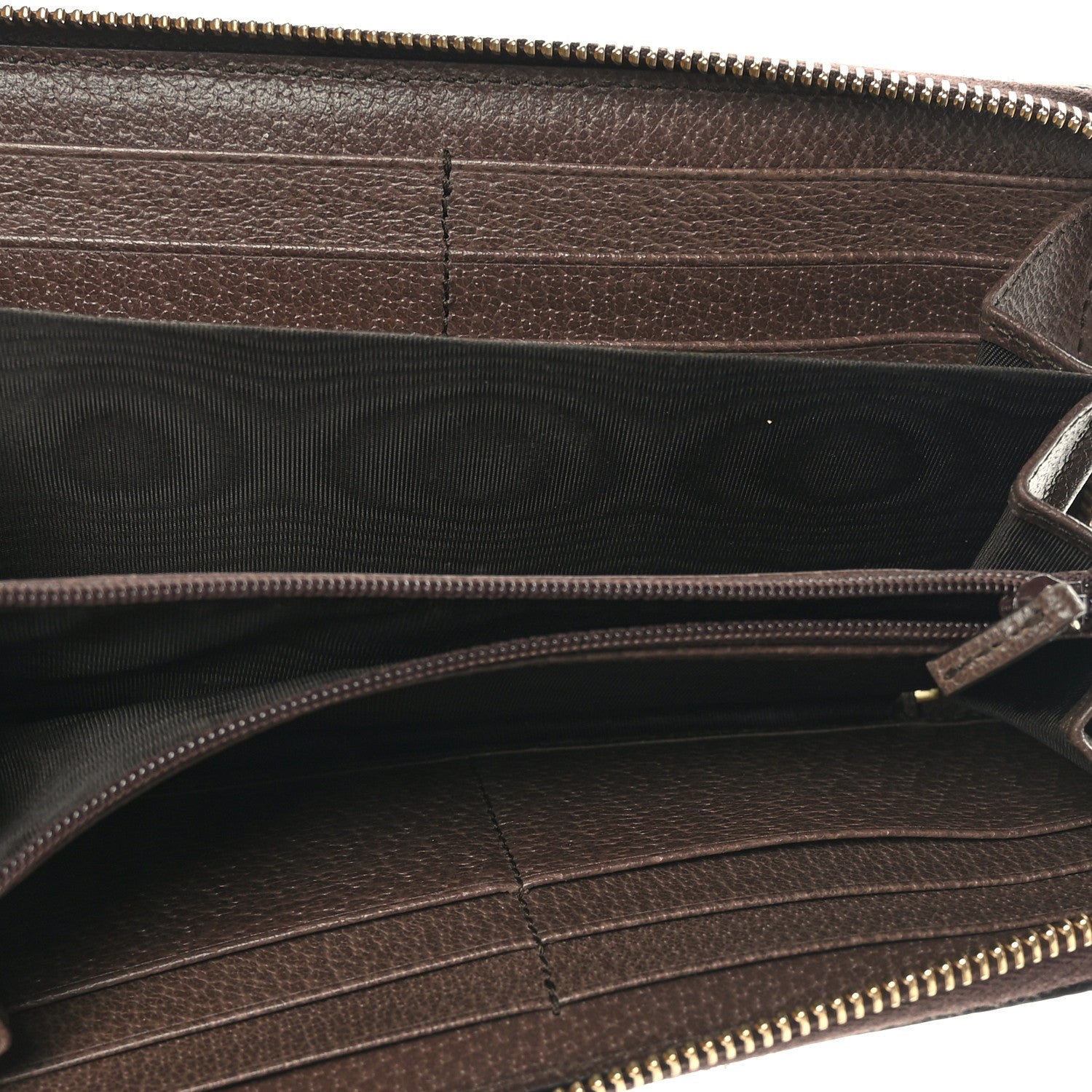 Gucci GG Supreme Monogram Web Ophidia Zip Around Wallet Brown 6 of 7