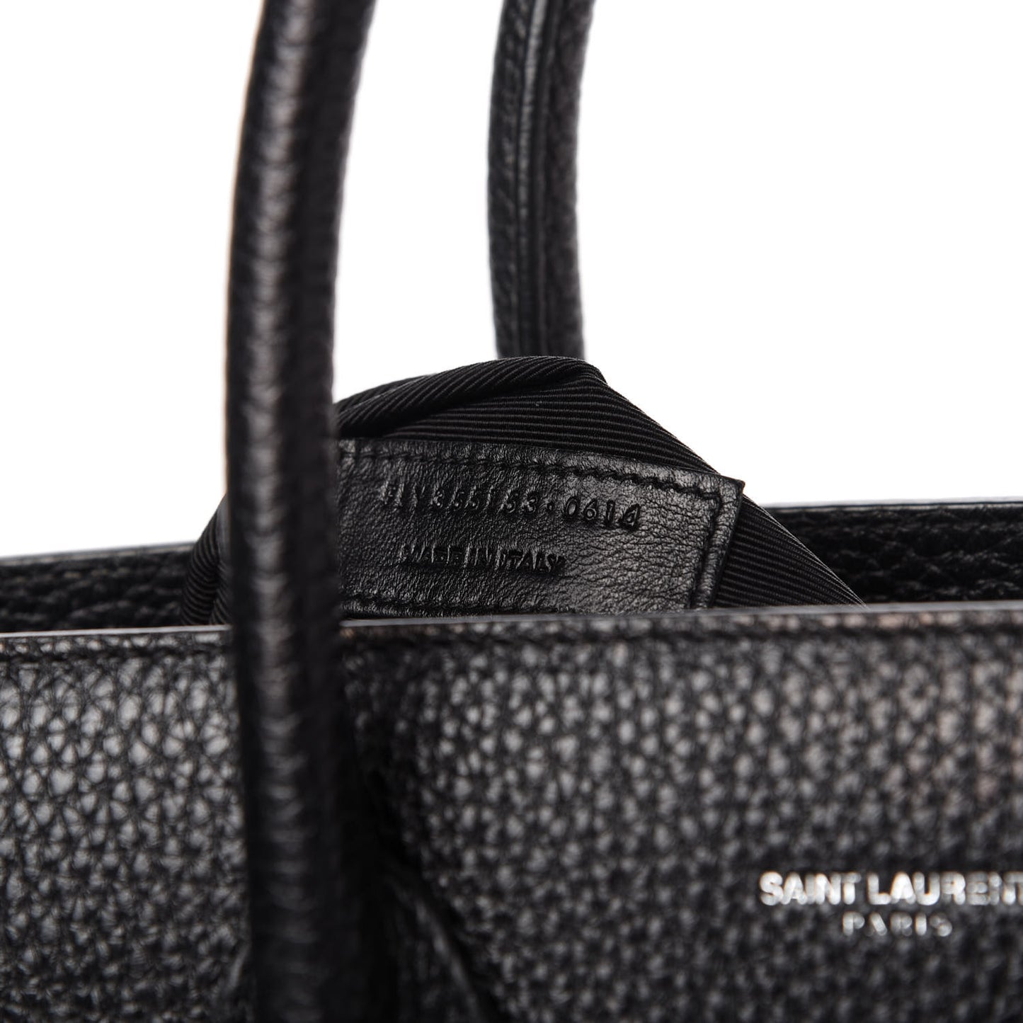 Grained Calfskin Small Sac De Jour Black