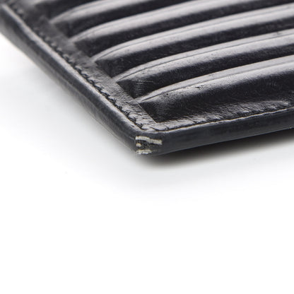 Saint Laurent Ribbed Calfskin Opium Monogram Credit Card Case Black 8 of 12