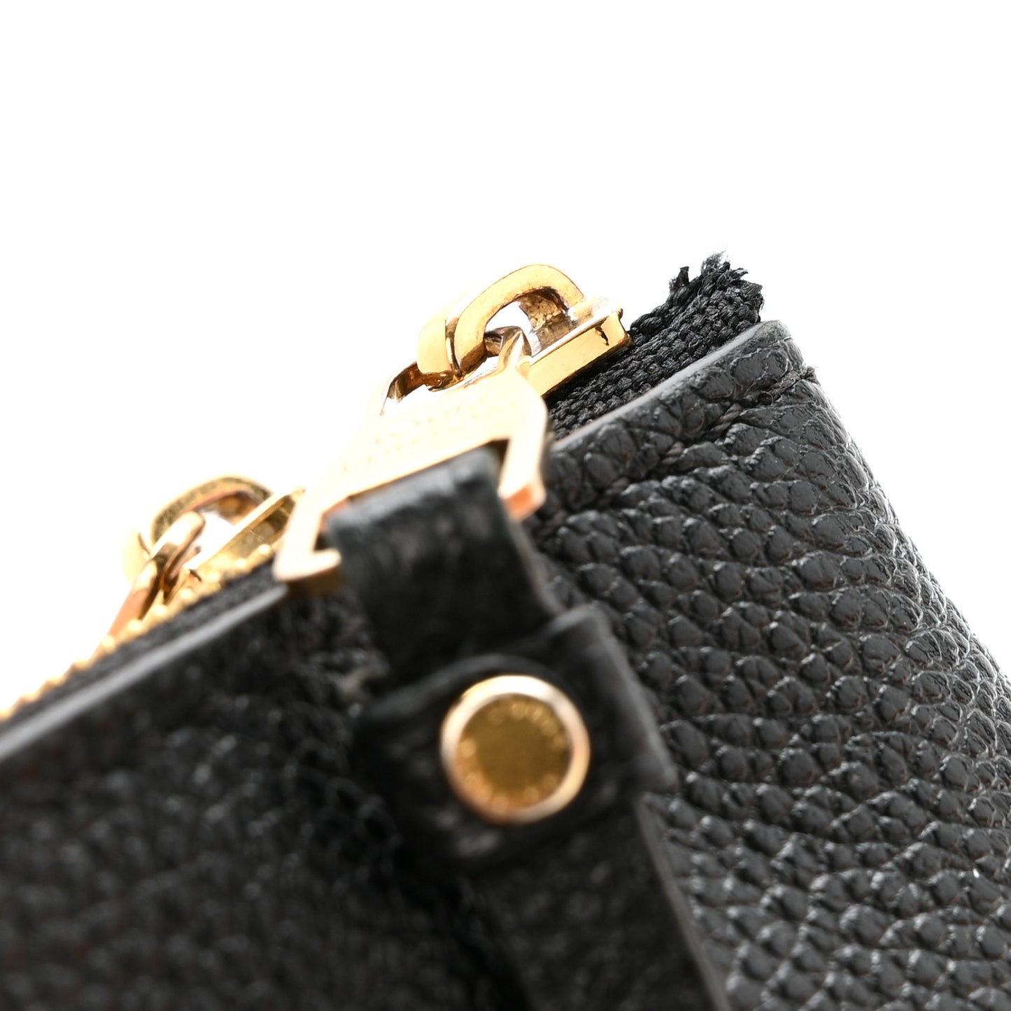 Empreinte Monogram Giant Double Zip Pochette Black Cream