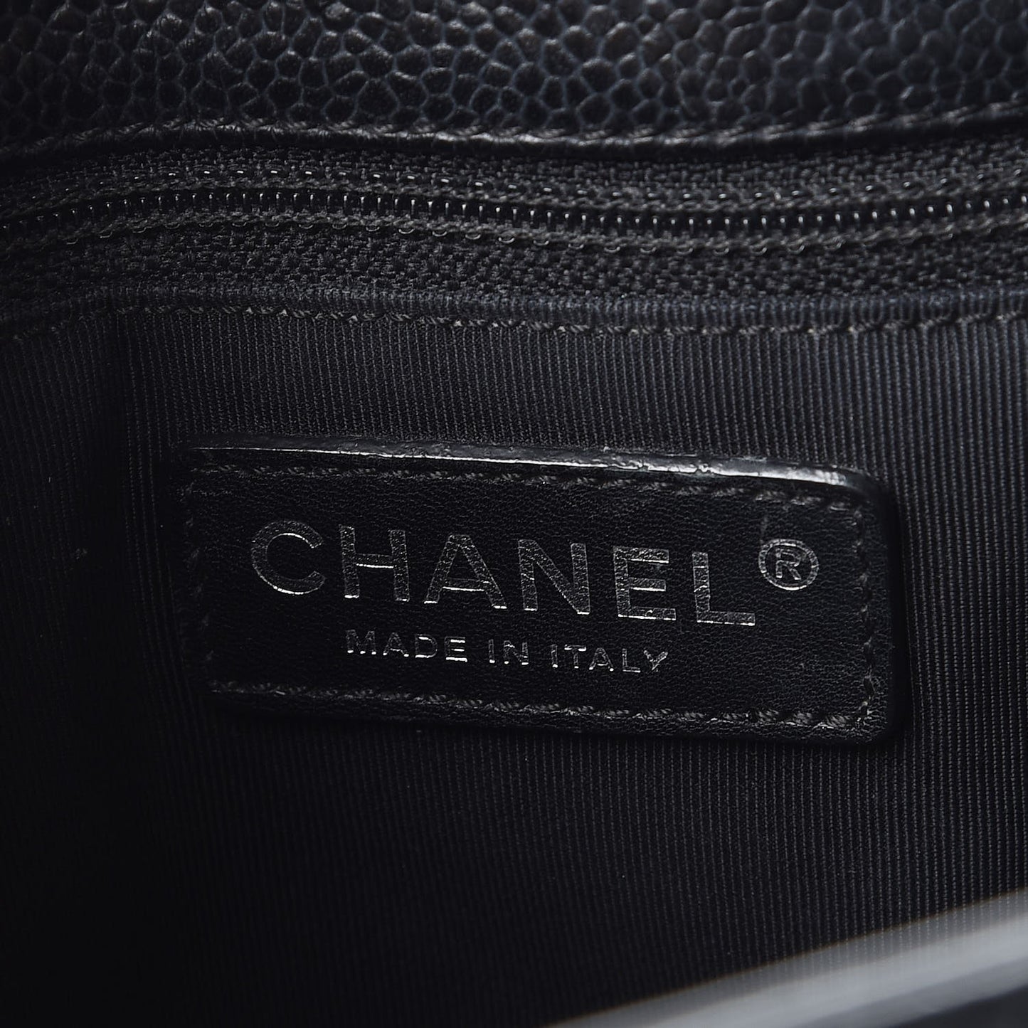 Caviar Quilted Grand Shopping Tote GST Black