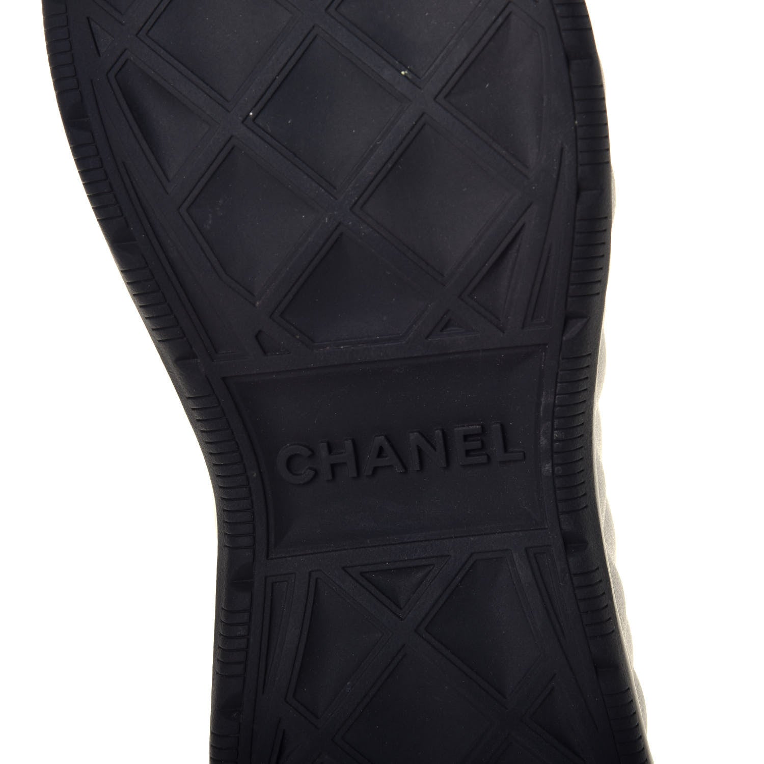 Chanel Velvet Calfskin Mixed Fibers CC Sneakers 41 Black 7 of 10
