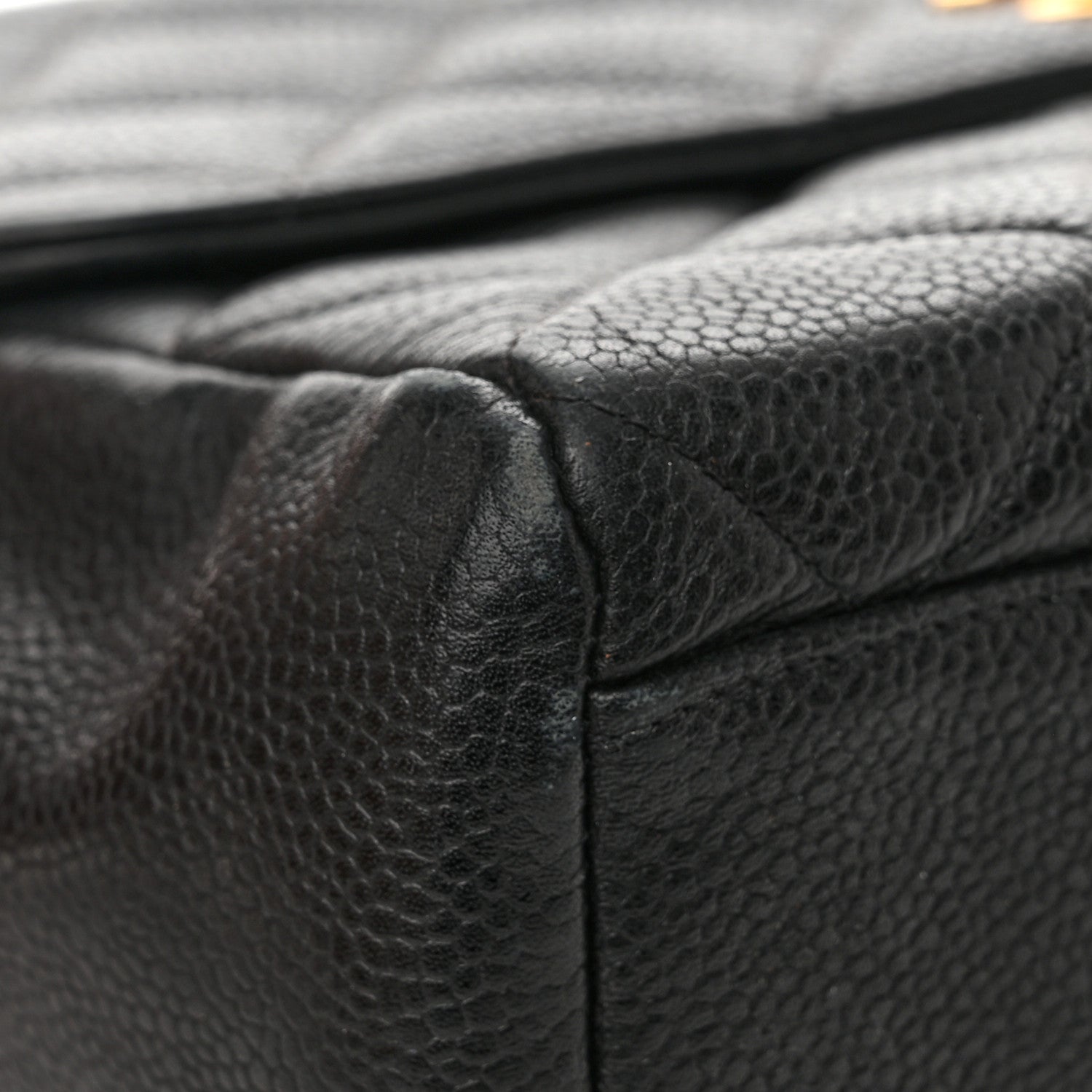 Chanel Caviar Quilted Medium Single Flap Black 15 of 20