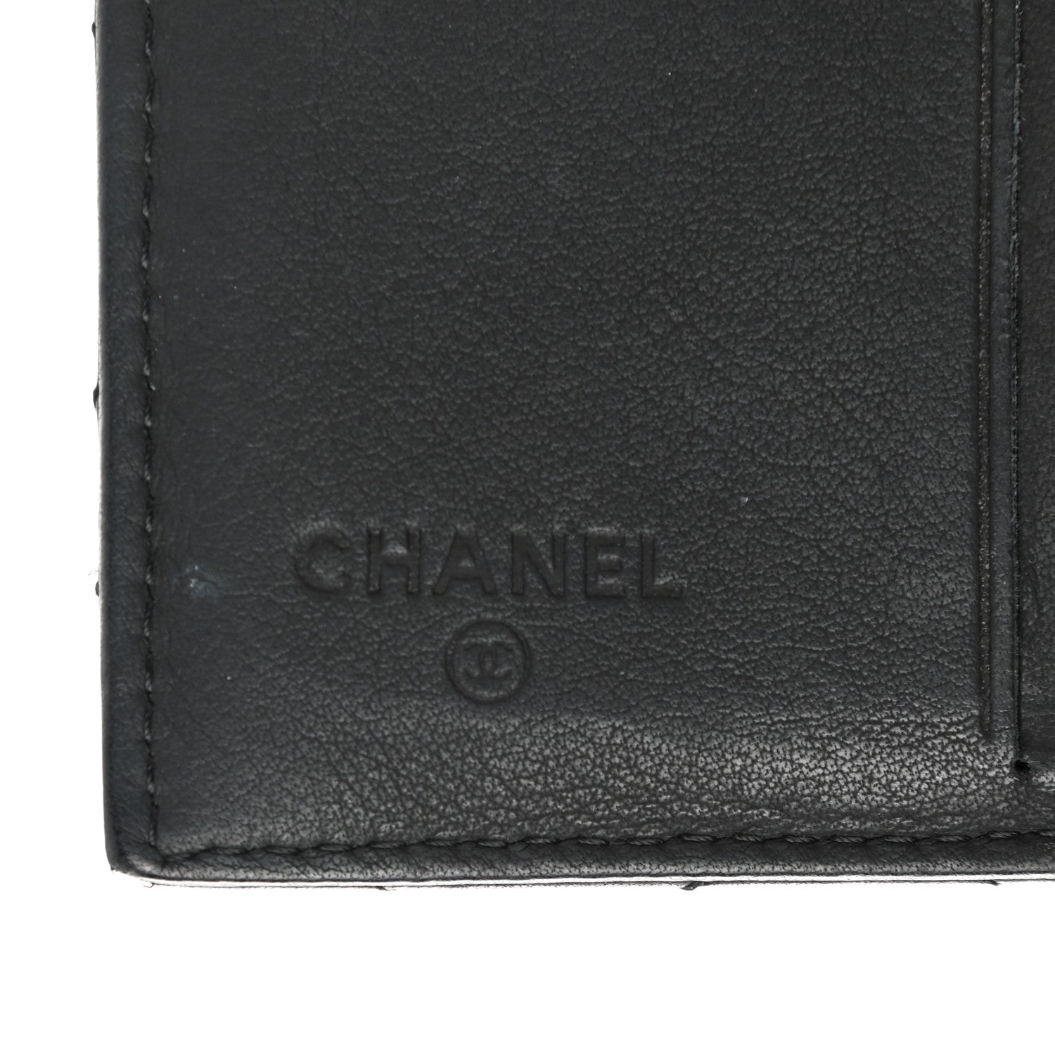 Chanel Lambskin Quilted Compact Flap Wallet Black 6 of 10