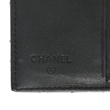 Chanel Lambskin Quilted Compact Flap Wallet Black 6 of 10
