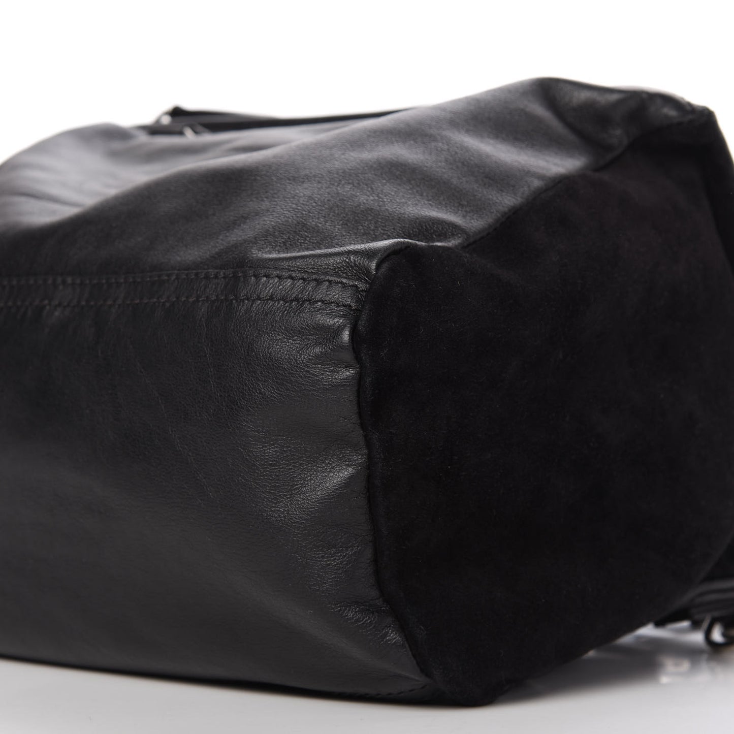 Smooth Calfskin Crocodile Embossed Medium Pandora Black