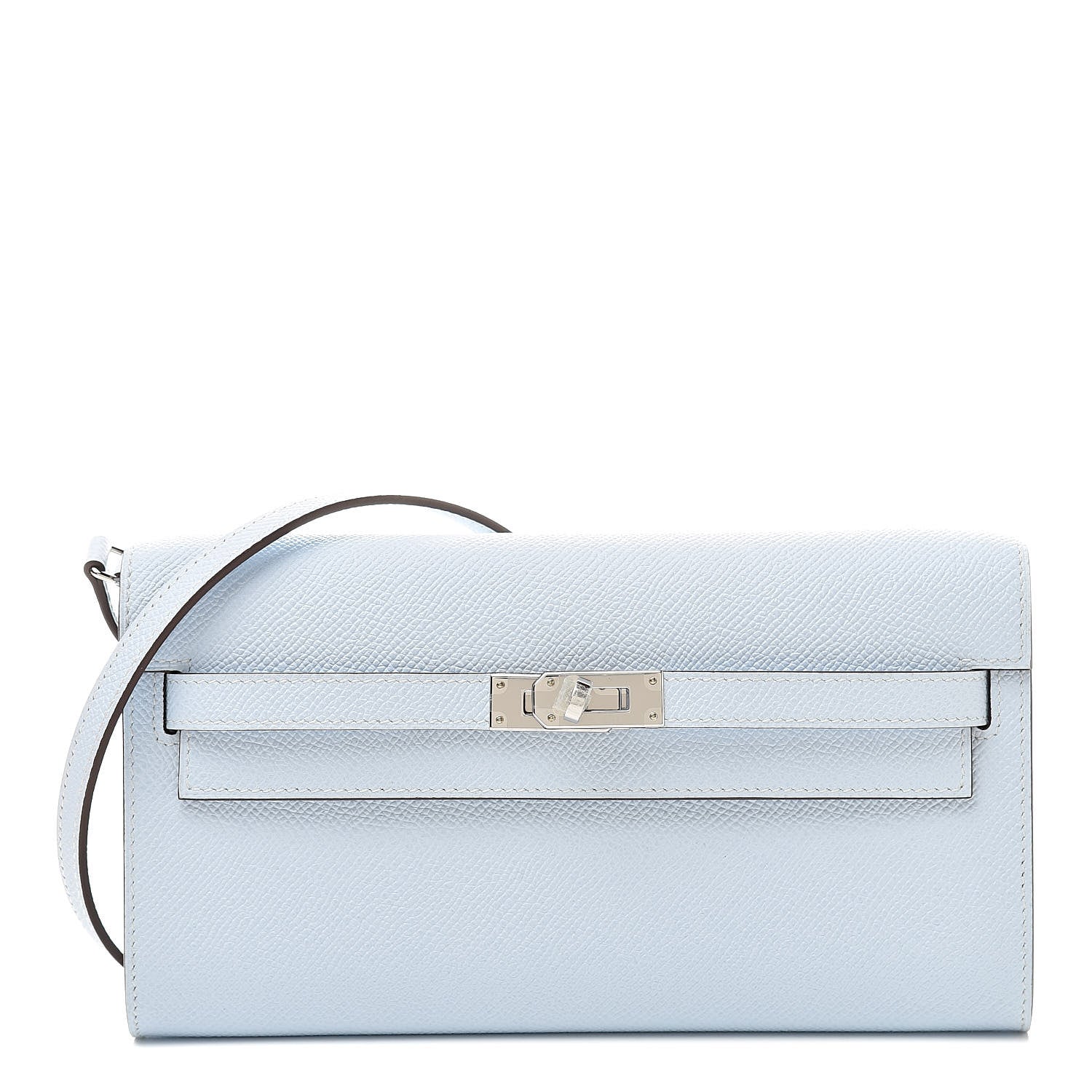 Hermes Epsom Kelly Wallet To Go Bleu Brume 1 of 10