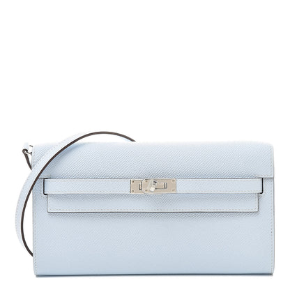 Hermes Epsom Kelly Wallet To Go Bleu Brume 1 of 10