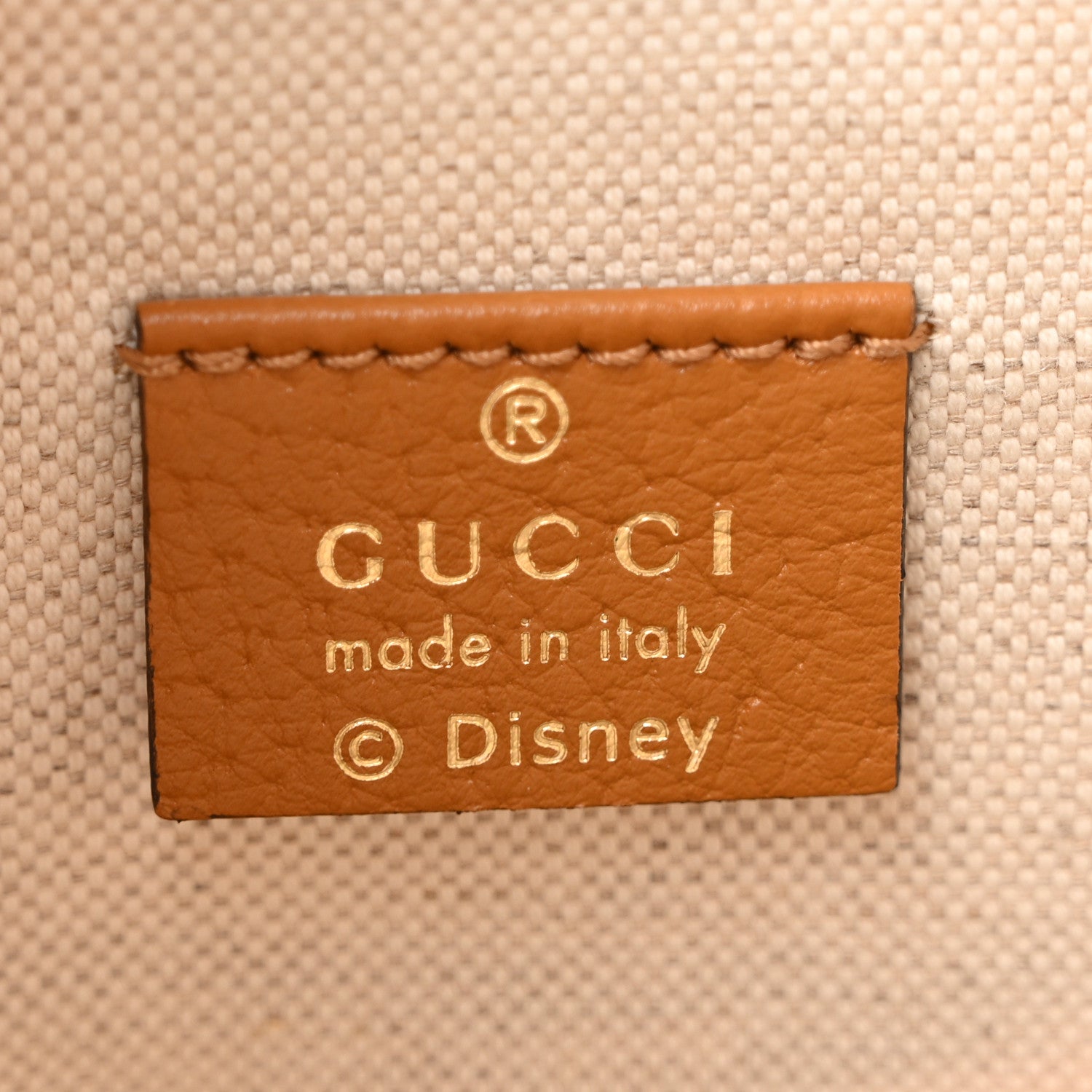 Gucci X DISNEY Mini Vintage GG Supreme Monogram Bucket Bag Beige Vintage Sun Oil 6 of 10