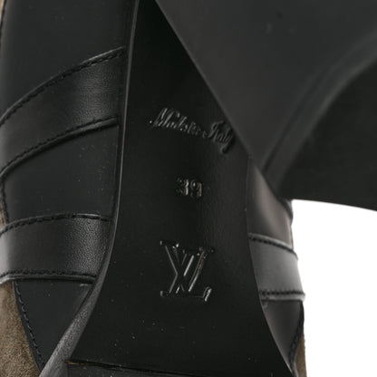 Louis Vuitton Suede Calfskin Monogram Star Trail Ankle Boots 39 Khaki 7 of 7