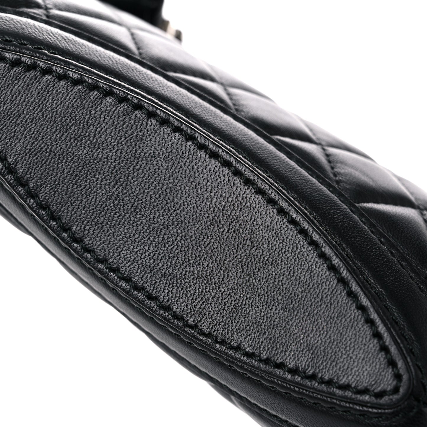 Lambskin Quilted De Manta Clutch Black