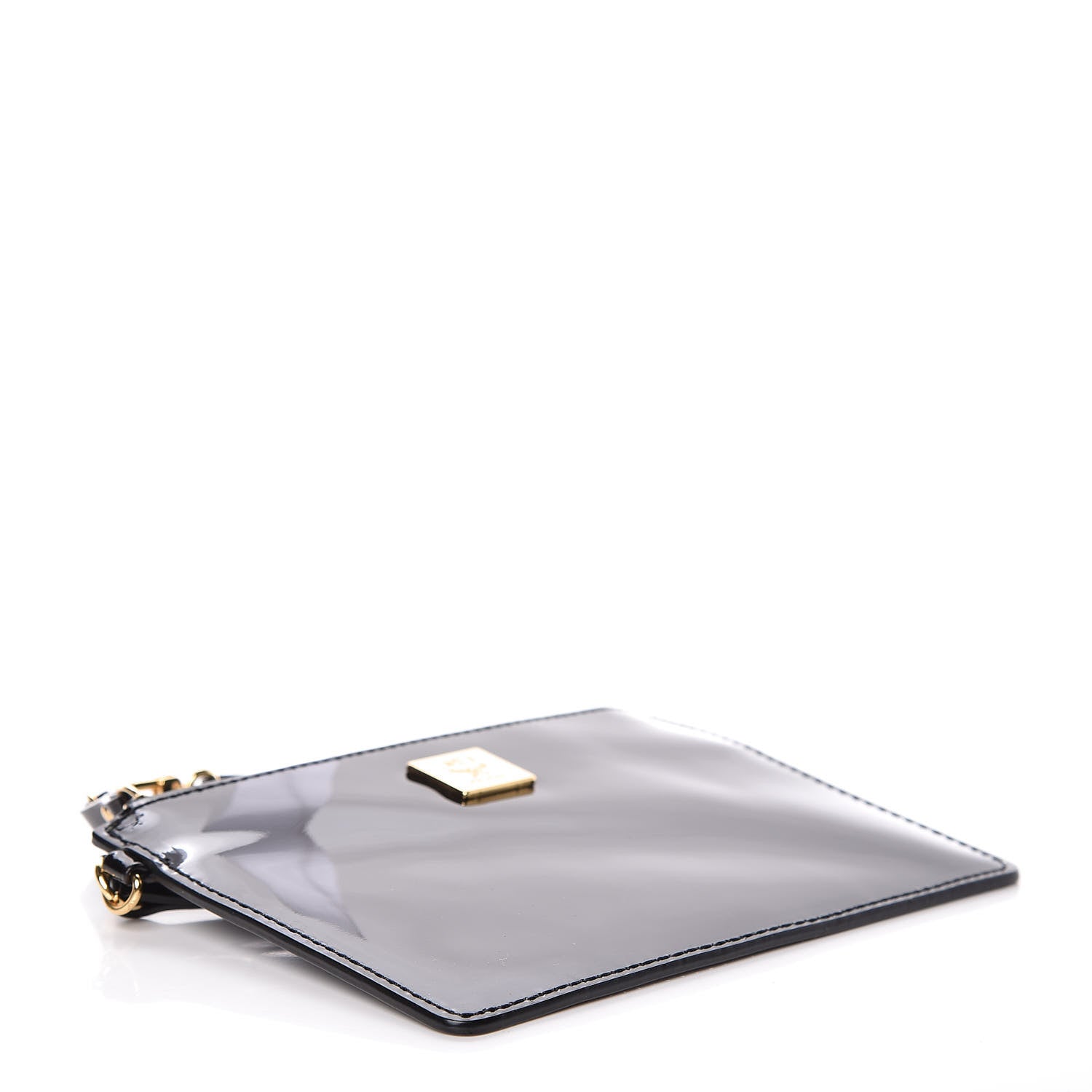 MCM Patent Ivana Zip Pouch Black 4 of 6