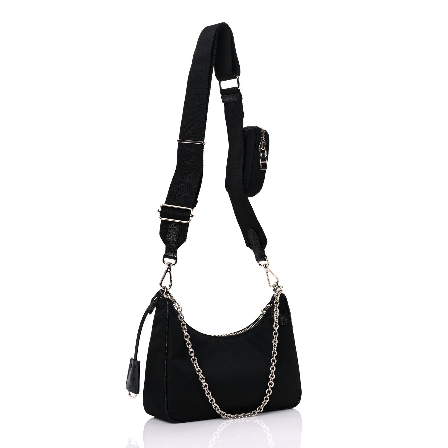 Prada Nylon Re-Edition 2005 Shoulder Bag Black 3 of 10