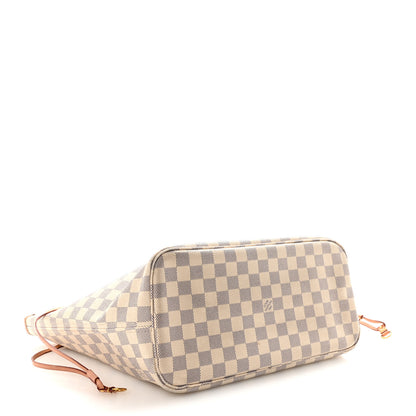 Louis Vuitton Damier Azur Neo Neverfull MM Rose Ballerine 5 of 10