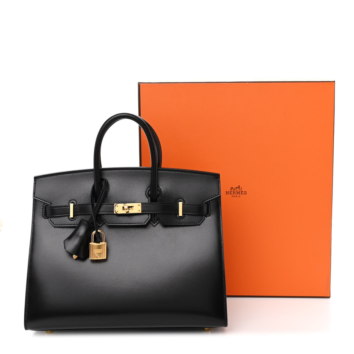Hermes Box Birkin Sellier 25 Black 11 of 11