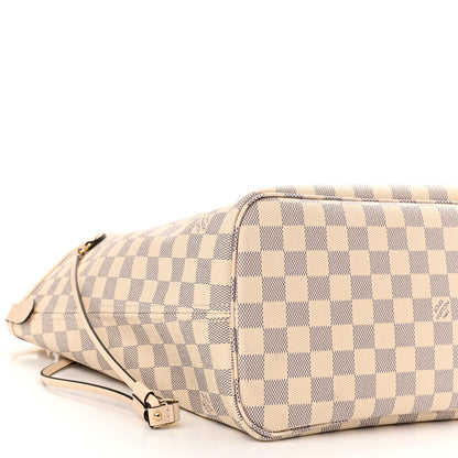 Louis Vuitton Damier Azur Braided Neverfull MM Pink 8 of 9