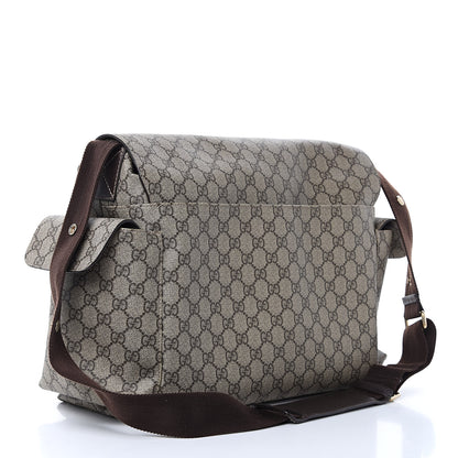 Gucci GG Plus Monogram Messenger Diaper Bag Dark Brown 4 of 16