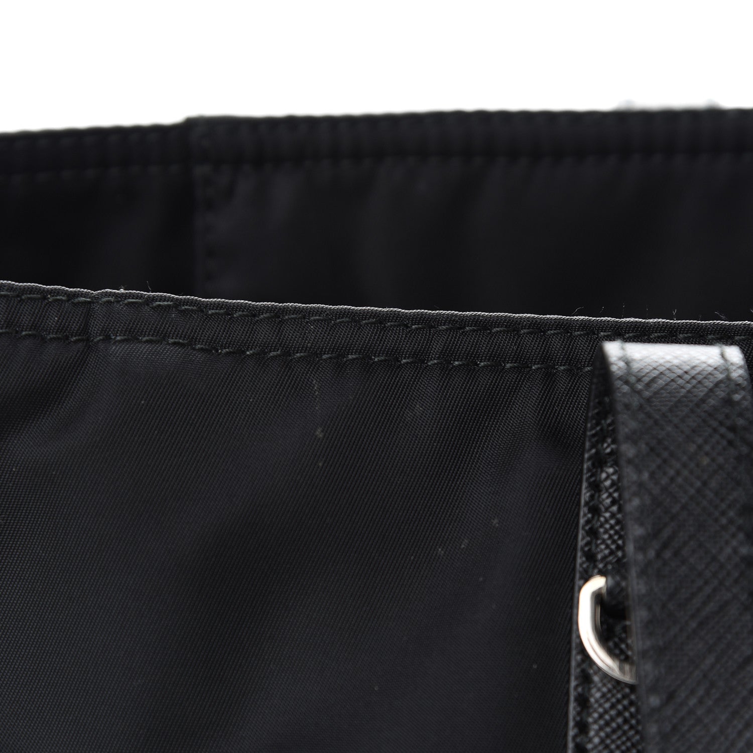 Prada Tessuto Nylon Saffiano Tote Black 8 of 8
