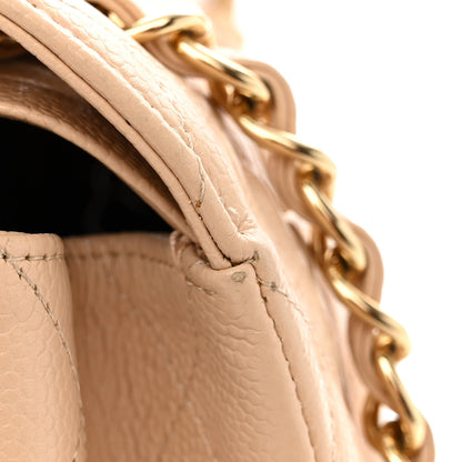 Chanel Caviar Quilted Jumbo Double Flap Beige Clair 11 of 13
