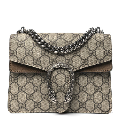 Gucci GG Supreme Monogram Mini Dionysus Shoulder Bag Taupe 1 of 11