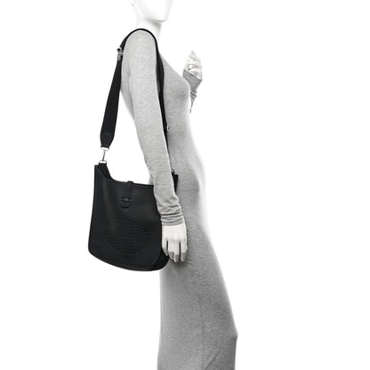 Hermes Taurillon Clemence Evelyne III PM Black 2 of 12