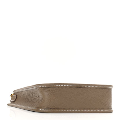 Hermes Taurillon Clemence Amazone Evelyne TPM Etoupe Bleu Indigo 4 of 11
