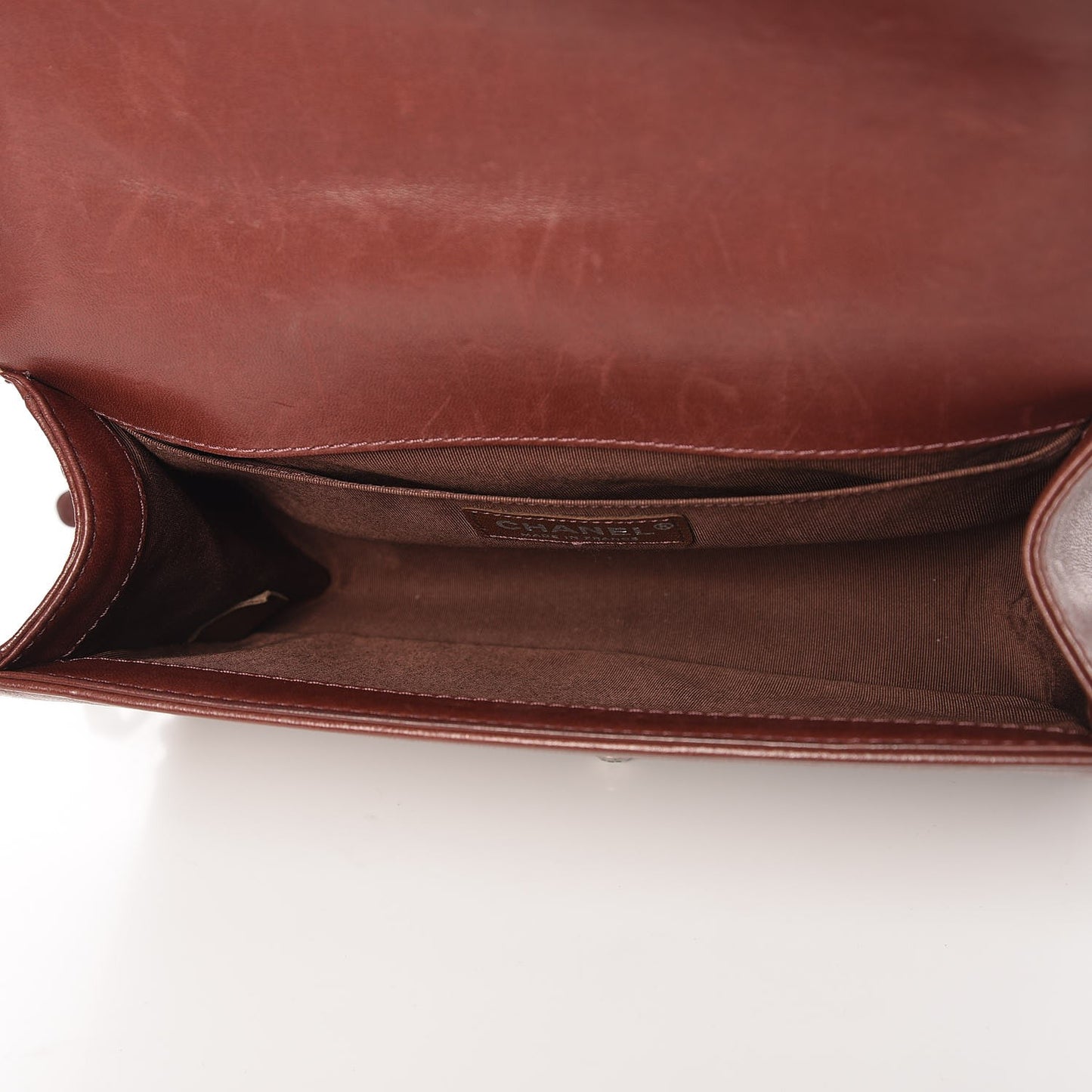 Lambskin Medium Celtic Boy Flap Burgundy